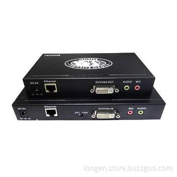 IP VGA/Audio Extender, 1,080P Resolution, Supports Network Switch